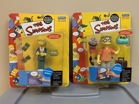 Resort Smithers & Mr Burns Simpsons Playmates Figures Cover