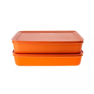 Tupperware Eiskristall Gefrierbehälter 2x 2,25 l orange - Bild 1 von 1