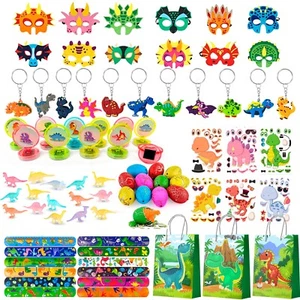 Dinosaurier Party Gefälligkeiten, 96pcs All-in-One Dino Geburtstag Mitgebsel Set - Bild 1 von 10