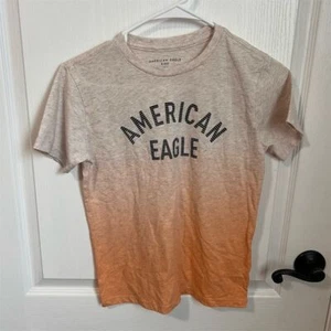 American Eagle Kids Dip-Dye Graphic Short Sleeve T-Shirt Size 12 Multicolor NWOT - Picture 1 of 5
