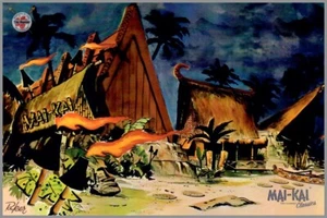 Polynesian Tiki Bar - Mai-Kai - Postcard Unposted #B1 - Picture 1 of 2