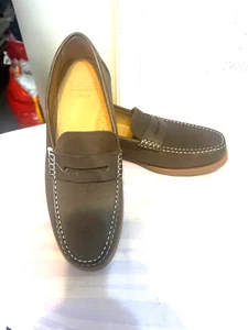 Loake Men's Brown Leather Plymouth Loafers Fit F Shoes Authentic - Picture 1 of 10