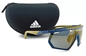 Nuevas gafas de sol deportivas Adidas | SP0029-H 92G lentes espejadas azules/doradas - Imagen 1 de 5