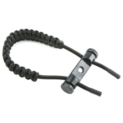 2 piezas Arco compuesto de tiro con arco ajustable trenzado muñeca eslingas accesorios de caza Foto 1 de 4