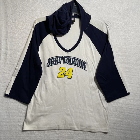 Jeff Gordon #24 Nascar Light Hoodie Womans Medium Chase 3/4 Sleeve Pullover Cover