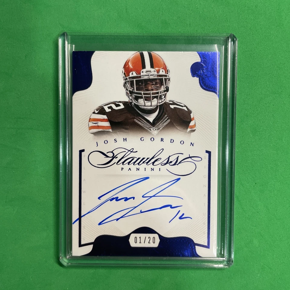 2014 Panini Flawless - Flawless Signatures Blue #30 Josh Gordon 1/20 (AU) - Image 1 of 2