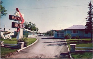 Winnipeg, Manitoba ~ The Mather Motel ~ Kanada Postkarte um 1962 - Bild 1 von 2