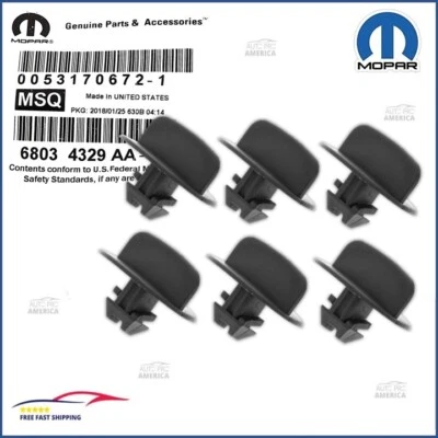 Clips de retención de parachoques delantero desertor Jeep Grand Cherokee 2005-2022 6 piezas OEM MOPAR Foto 1 de 3