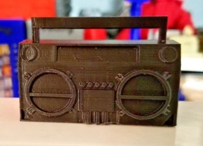 RC 1/10 Scale Black Boombox Radio Boom Box Stereo Rock Crawler Truck Accessory - Image 1 of 4