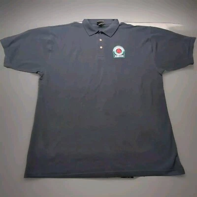 International Boxing Organization IBO Polo Shirt XXL Black Stitched Logo Cotton - Image 1 of 4