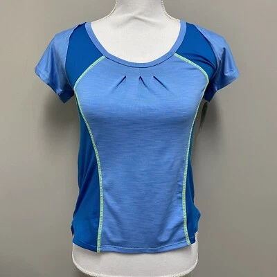 Camiseta deportiva Moxie Cycling Co para mujer envolvente mediana azul azul liso nueva con etiquetas Foto 1 de 4