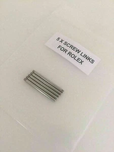 5 X SCREW LINK PINS FOR ROLEX STAINLESS BRACELET - CHOOSE FROM 18 TYPES - Picture 1 of 2