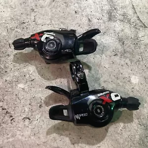 SRAM XO MTB Trigger Schalthebel Set 3x10 fach Mountainbike schwarz Klemme fehlt - Bild 1 von 19