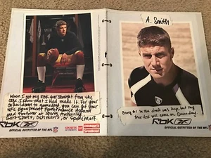 Vintage REEBOK ALEX SMITH Poster Print Ad Promo Glossy WASHINGTON REDSKINS RARE - Picture 1 of 2