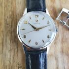 Vintage Omega Manual Automatic White Gold Dial Cal 283 Move Mens Classic Watch