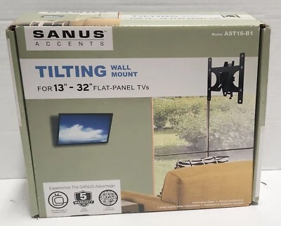 Sanus Accents AST16-B1 13""-32"" Panel Plano TV Inclinable Montaje en Pared Nuevo Foto 1 de 4