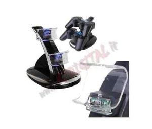Aglow.it Dock ricarica 2 Controller PS4 SND-824, STAZIONE BASE DI RICARICA per P - Bild 1 von 1