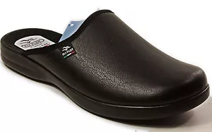FLYFLOT Hausschuh Pantoffeln schwarz Clogs NEU Latschen drinnen & draußen Flat - Bild 1 von 4