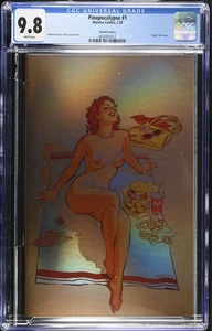 Pinupocalypse #1 - Andrew Tarusov Topless Pinup Foil Cover (Variante L) CGC 9.8 - Bild 1 von 2