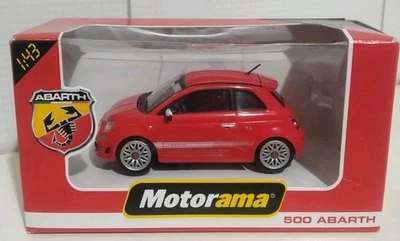 FIAT 500 ABARTH 1/43 MOTORAMA Rosso Red CARARAMA SPEEDPOWER - Immagine 1 di 4