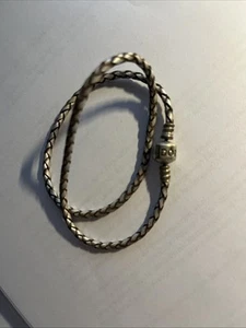 Pandora Lederarmband Braun/beige 38 cm - Bild 1 von 2
