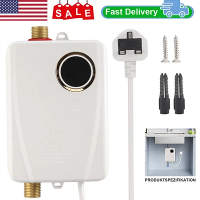 3000W Electric Tankless Water Heater Instant Hot Shower Kitchen Heater 110V - Image 1 of 4