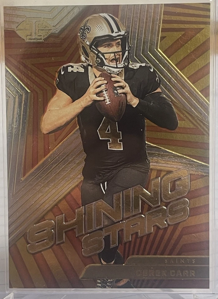 2023 Panini Illusions Shining Stars Derek Carr Saints #6 Raiders - Image 1 of 2
