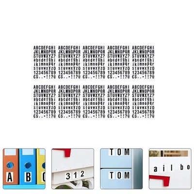 10 Sheets/720pcs Alphabet Letter Stickers Mailbox Number Numbers - Image 1 of 4