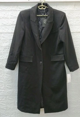 New BERNARDO Long Twill Soft Lightweight Odorless One Button Coat Black Sz XL - Image 1 of 4