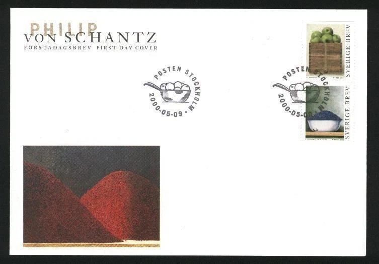 Sweden. FDC 2000 Cachet.  Philip von Schantz. Modern Art - Image 1 of 1