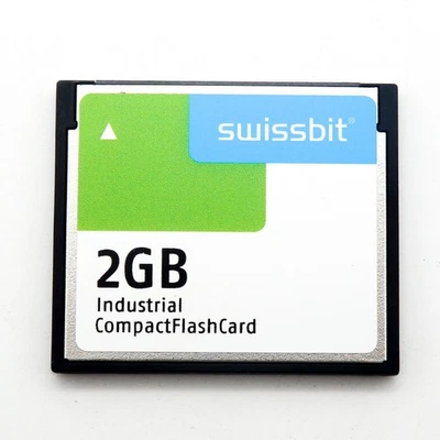 Swissbit SFCF2048H1BO2TO-I-M0-543-ALU 2GB Industrial Compact Flash Card - Image 1 of 3