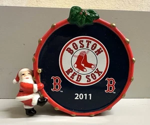 Boston Red Sox Danbury 2011 tambor de Navidad como nuevo adorno de Navidad - Imagen 1 de 8