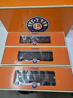 Lionel O Gauge 宾夕法尼亚州重量级乘用车 3 包 6-15554 — 第 1/4 张图片