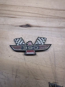 1960 1961 1962 1963 1964 FORD GALAXIE EAGLE FRONT FENDER EMBLEM BADGE 352 RED - Picture 1 of 2