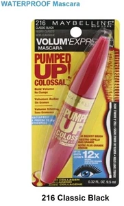 Maybelline Volum Express Pumped Up Colossal Waterproof Mascara 216 Classic Black - Picture 1 of 1