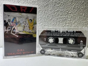 D.R.I. DIRTY ROTTEN IMBECILES - DEALING WITH IT CASSETTE 1988 - Picture 1 of 2