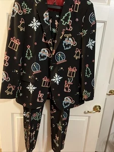 NEW 2-Piece Christmas Suit by Shinesty Mens 40 Jacket 34/33 Pants Polyester - Picture 1 of 5