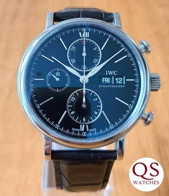 IWC Portofino chronograph automatic 42mm mens watch IW391008 - box & manual - Image 1 of 4