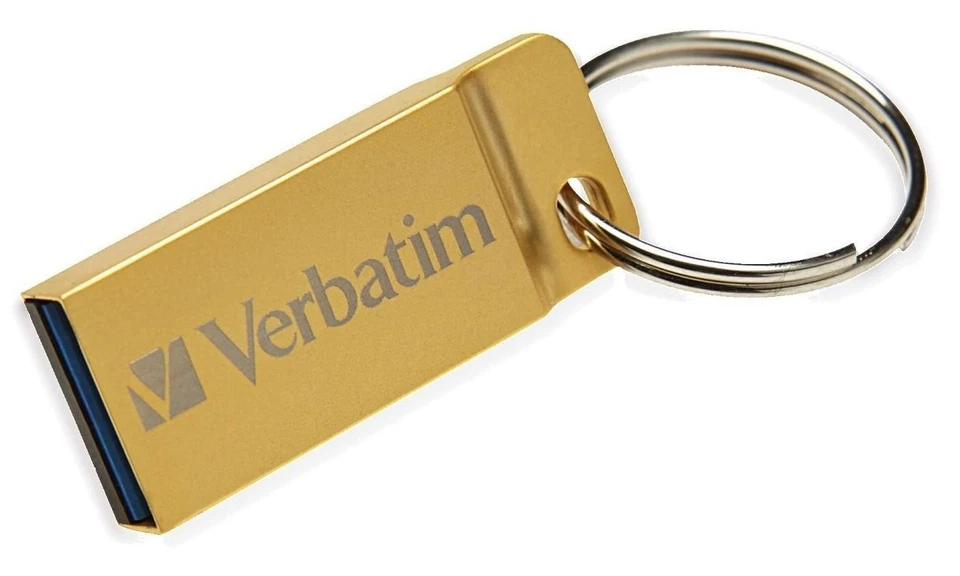 Mini Memoria USB 3.0 Verbatim con Portachiavi 32GB Oro - Immagine 1 di 1