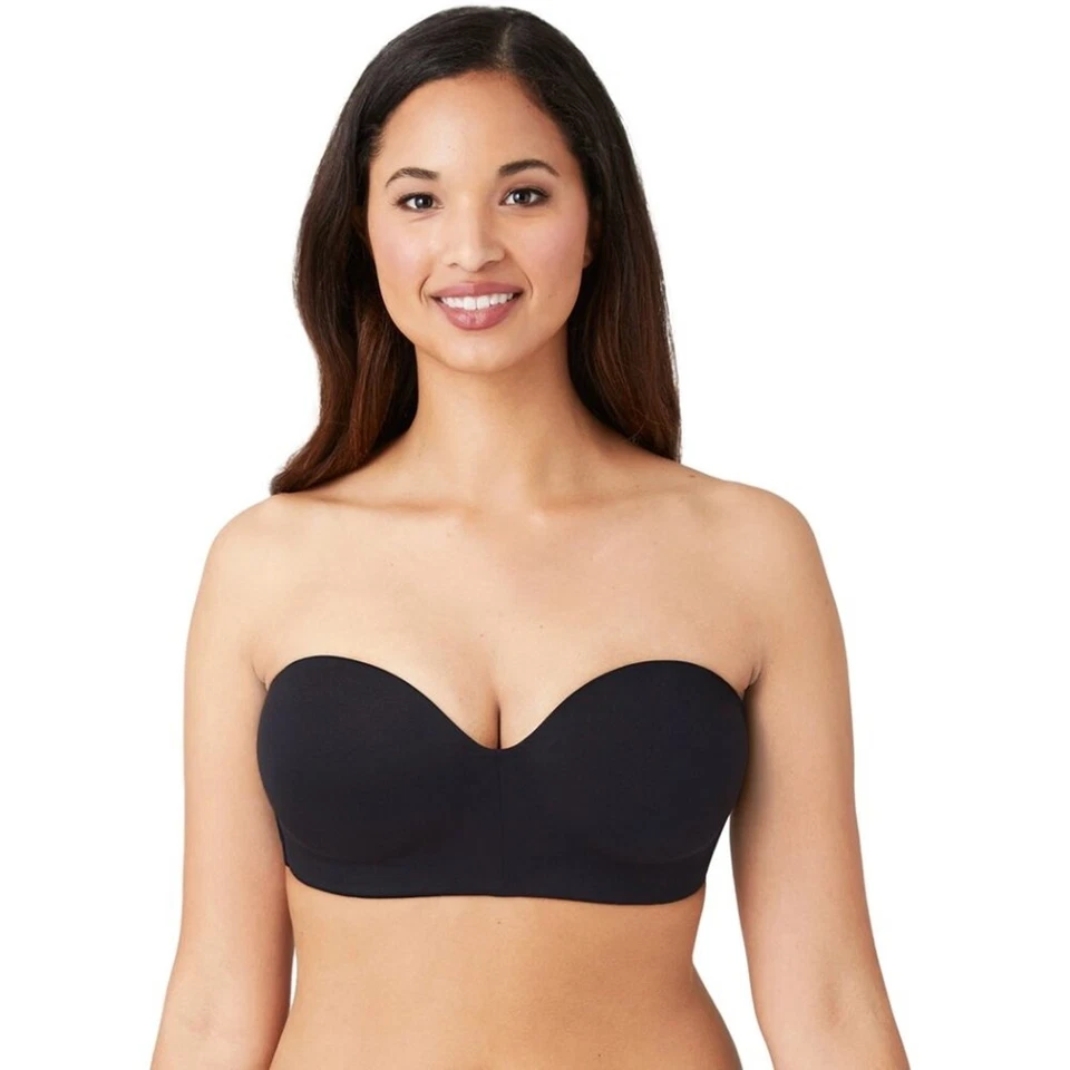 Wacoal 32DD Staying Power Wire Strapless Bra Black 854372