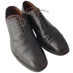 Allen Edmonds Fifth Avenue Chocolate Brown Leather Cap Toe Oxford Men’s Size 10D - Picture 1 of 12