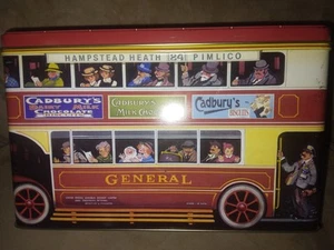 CADBURY Vintage Collectible Double Decker Bus Tin - Picture 1 of 6