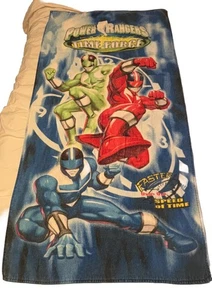 Vintage 2000 Mighty Morphin Power Rangers Time Force Handtuch schneller als die Geschwindigkeit - Bild 1 von 10