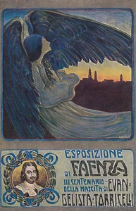 * AVIAZIONE - Esposizione di Faenza 1908 - Prova di Stampa Ill.Guerrini - Bild 1 von 1