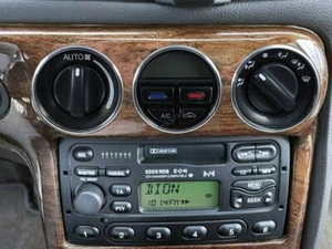 For Ford Mondeo mk2 Heater Control Surrounds Dash Chrome Rings Polished Alloy - Picture 1 of 12