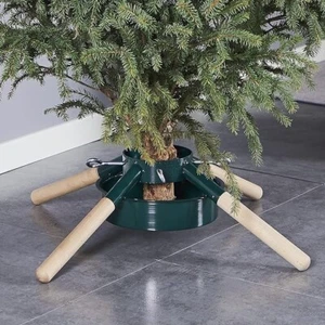 Christmas Tree Stand For Real Trees Holder Xmas Base 26" Wide Protective Feet - Picture 1 of 7