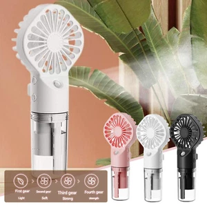 Portable Handheld Misting Fan Water Spray Fan 4 Adjustable-Speed Personal Fan AU - Picture 1 of 19