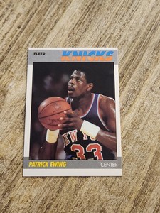 1987-88 Fleer Patrick Ewing #37 New York Knicks HOF 