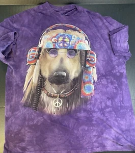 Hippie Hund („Marke The Mountain“).  Lila Batik Hemd. Xxxl - Bild 1 von 7