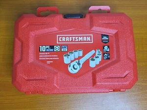 CRAFTSMAN 10 Stck. metrisch 3/8" Schraubenschlüssel Steckschlüssel Mechaniker Set 6pt (fast neuwertig) - Bild 1 von 7